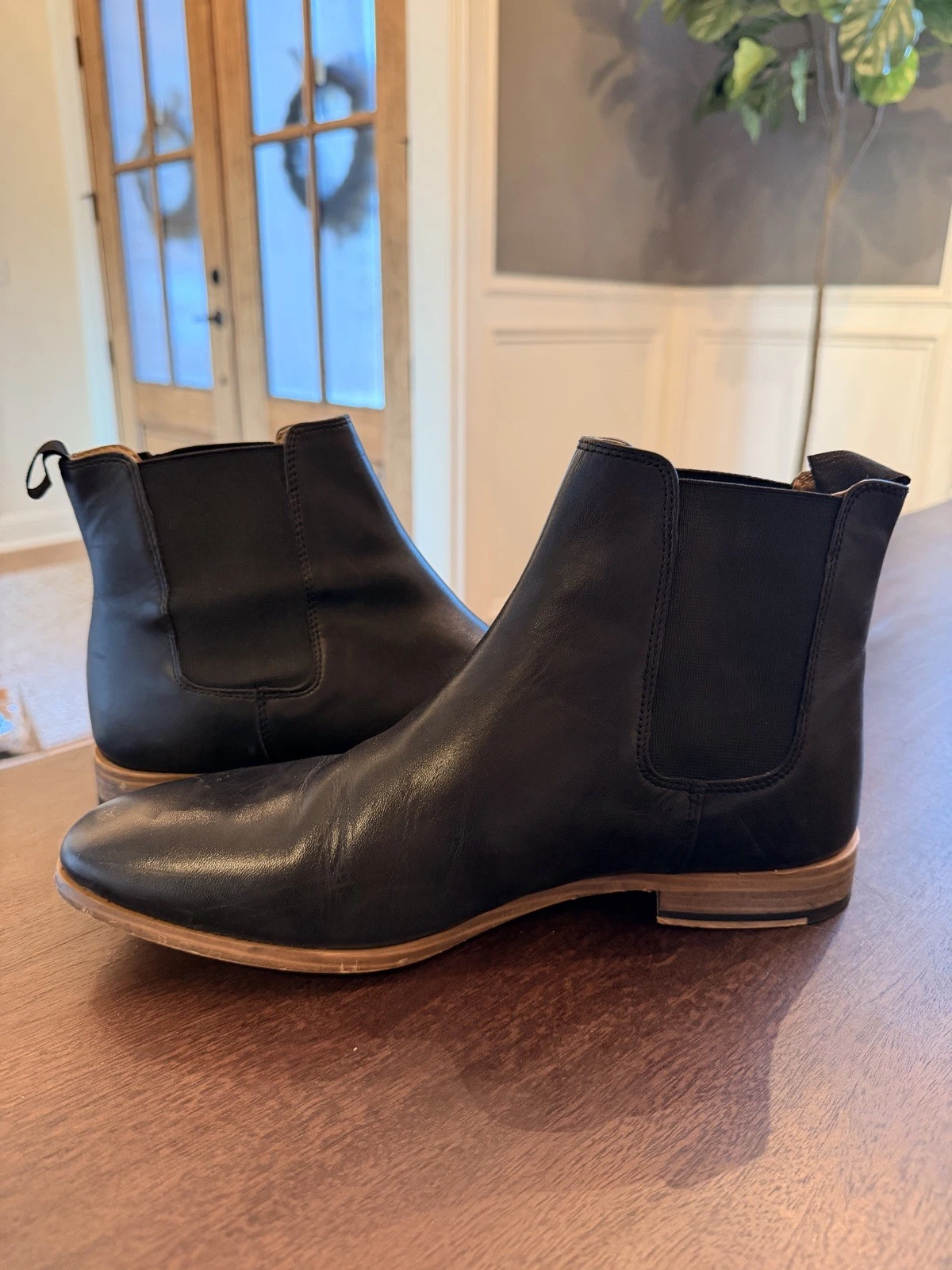 Botines Chelsea de Piel Negros Clásicos Talla 27 MX